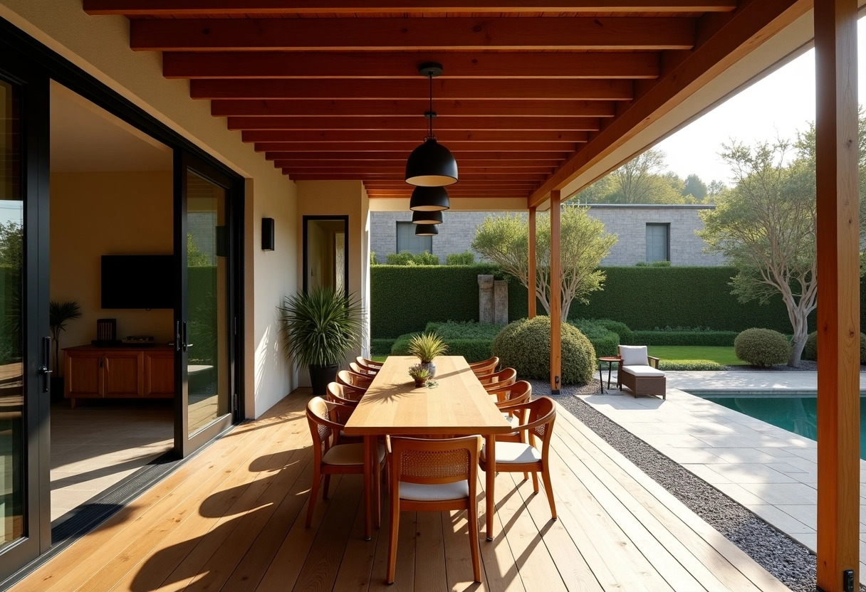 terrasse bois exotique