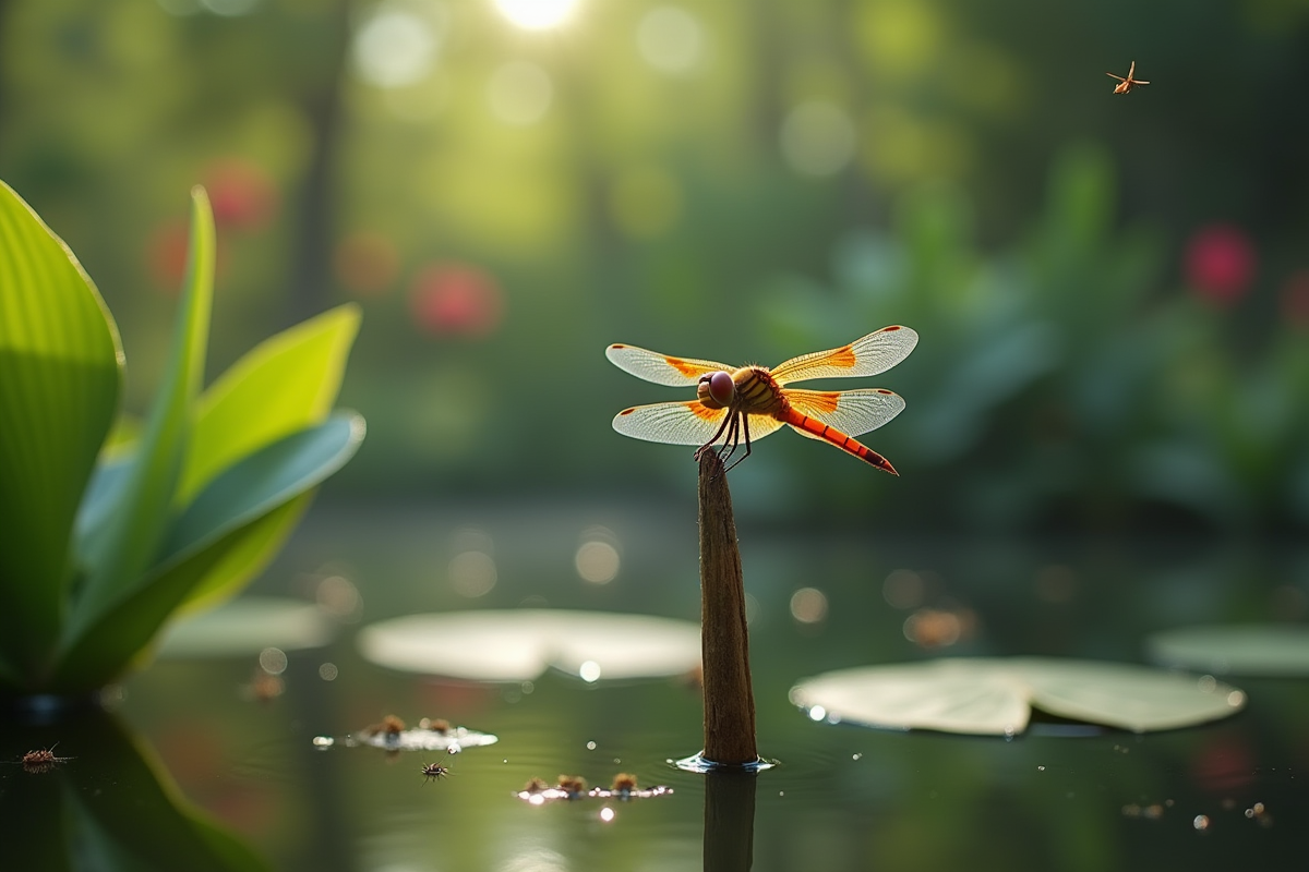 libellule jardin