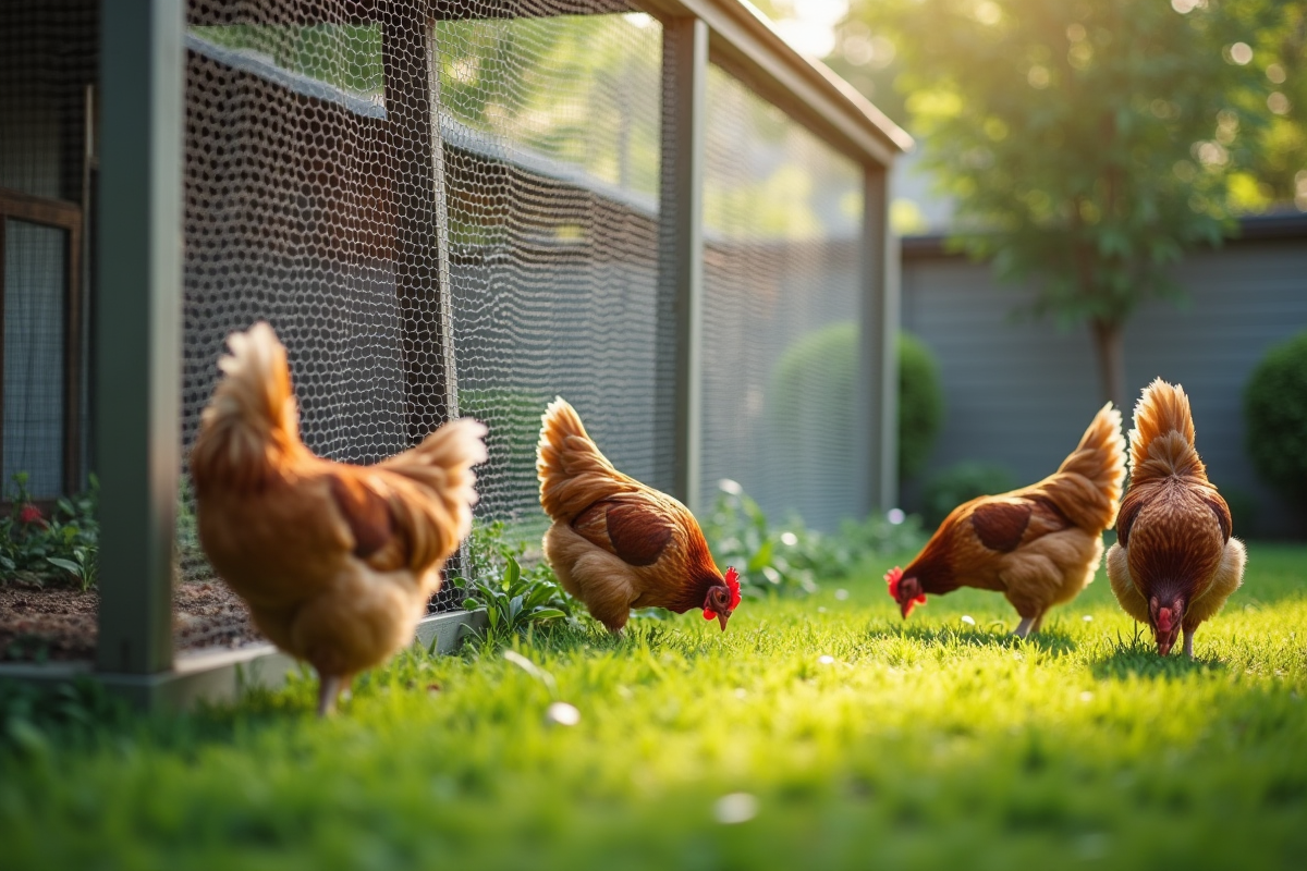 grillage poule